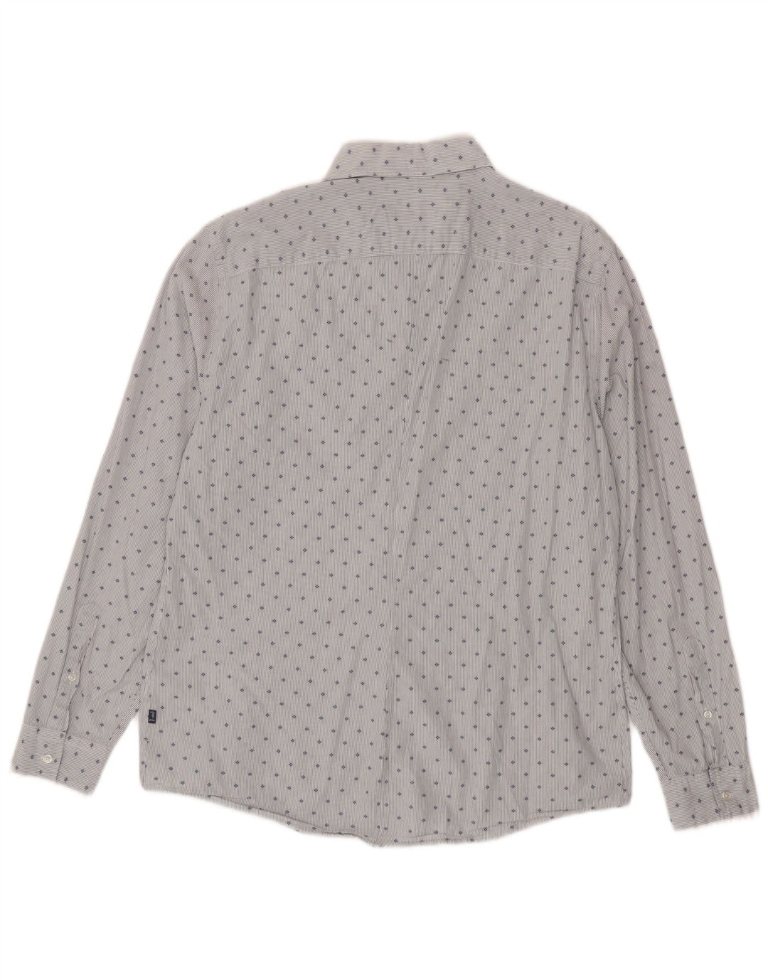 Trussardi Jeans Herreskjorte str. 43 Large Blue Spotted