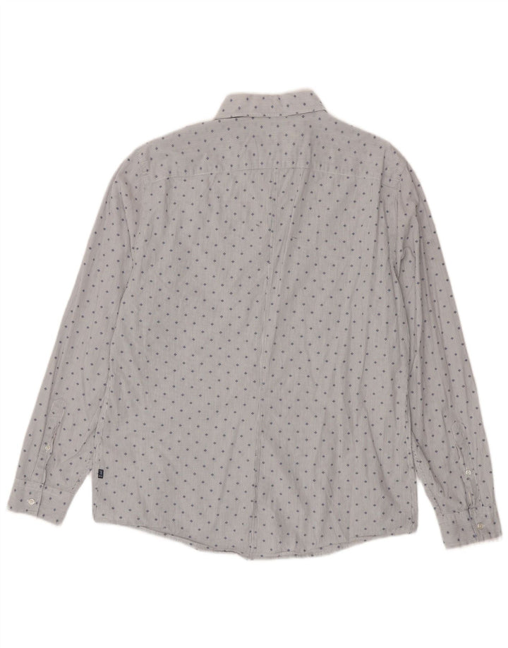 Trussardi Jeans Herreskjorte str. 43 Large Blue Spotted