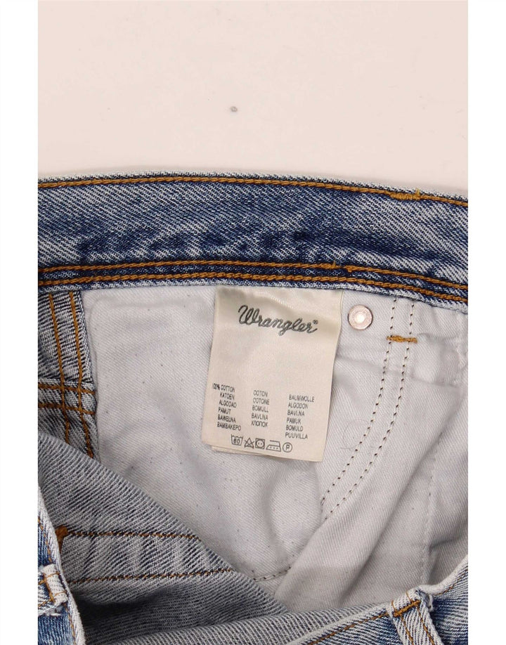 Wrangler Herre Regular Fit Straight Jeans W32 L30 Blå Bomuld