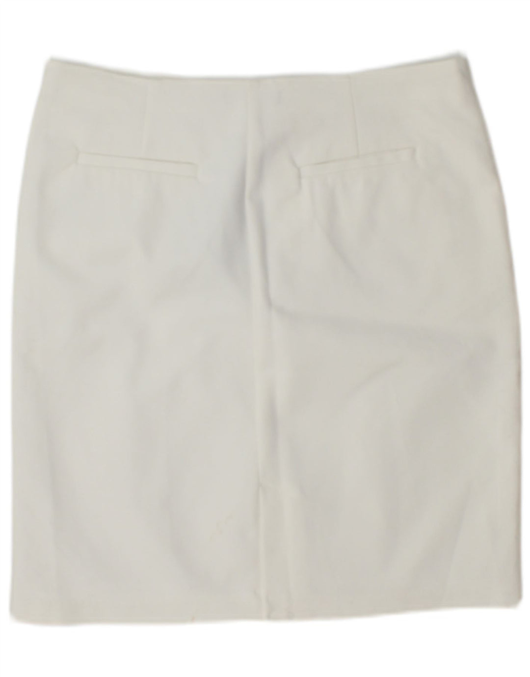Cortefiel Womens Pencil Skirt UK 12 Medium W34 White Bomuld