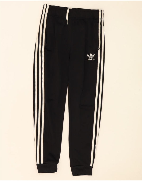 Adidas Drenge Træningsdragt Bukser Joggers 11-12 År Sort Polyester