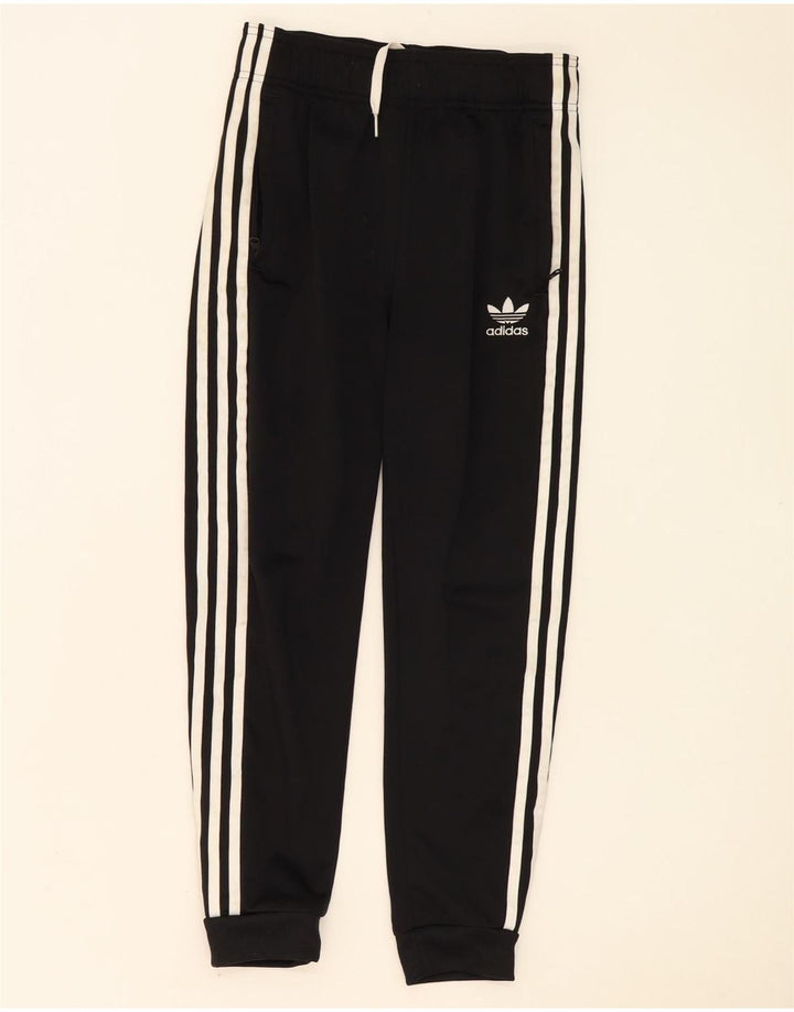 Adidas Drenge Træningsdragt Bukser Joggers 11-12 År Sort Polyester