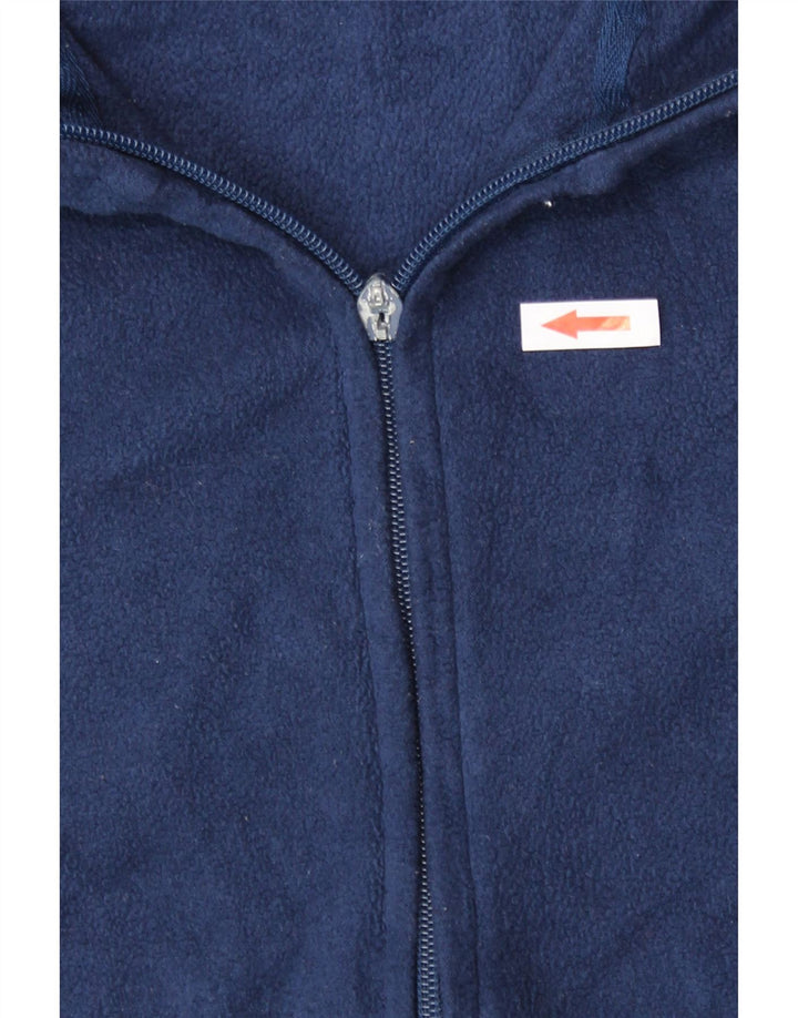Marks & Spencer Fleecejakke til kvinder UK 14 Mellem marineblå polyester