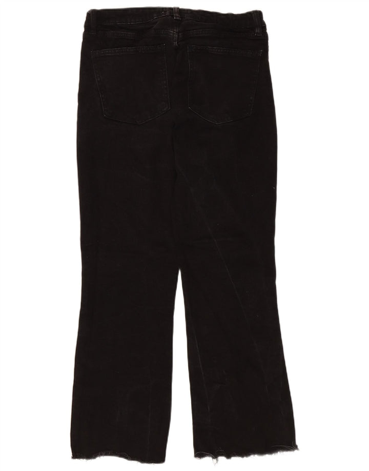 ZARA Dame Bootcut Jeans EU 36 XS W26 L25 Sort