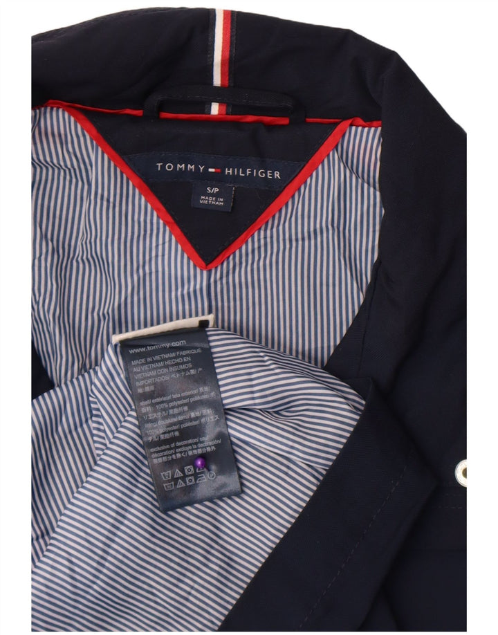 Tommy Hilfiger Kvinder Utility Jacket UK 10 Small Navy Blue Polyester