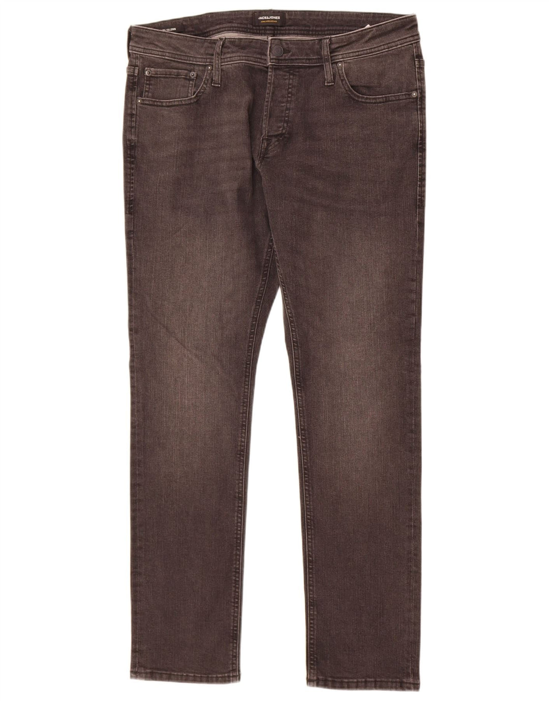 Jack & Jones Herre GLENN Slim Jeans W36 L32 Grå Bomuld