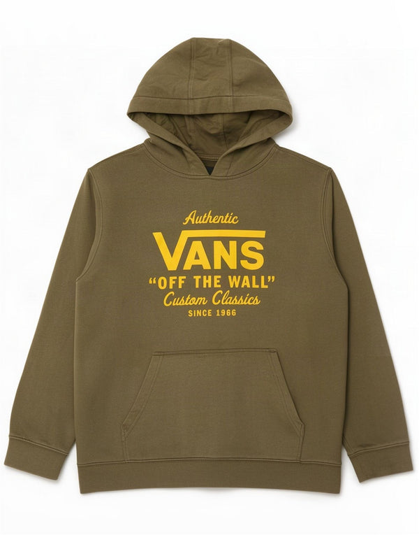 Vans Grafisk hættetrøje til drenge 13-14 år XL Grøn