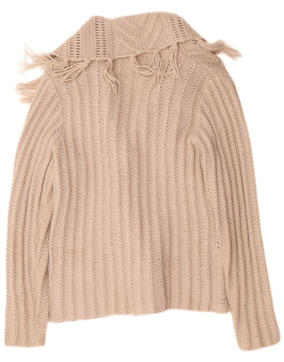 Marks & Spencer Dame Cardigan Sweater UK 14 Stor Grå Akryl
