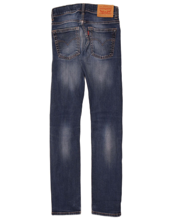 Levi's Boys 510 Skinny Jeans 11-12 år W24 L28 Blå Bomuld