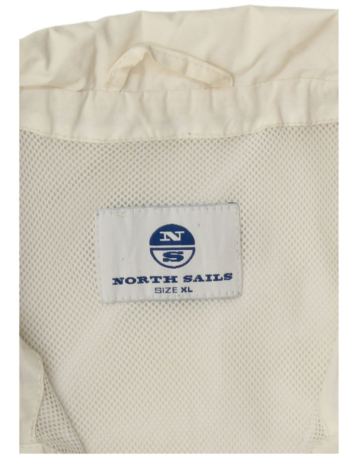 NORTH SAILS Bomberjakke til mænd UK 42 XL Hvid Polyamid