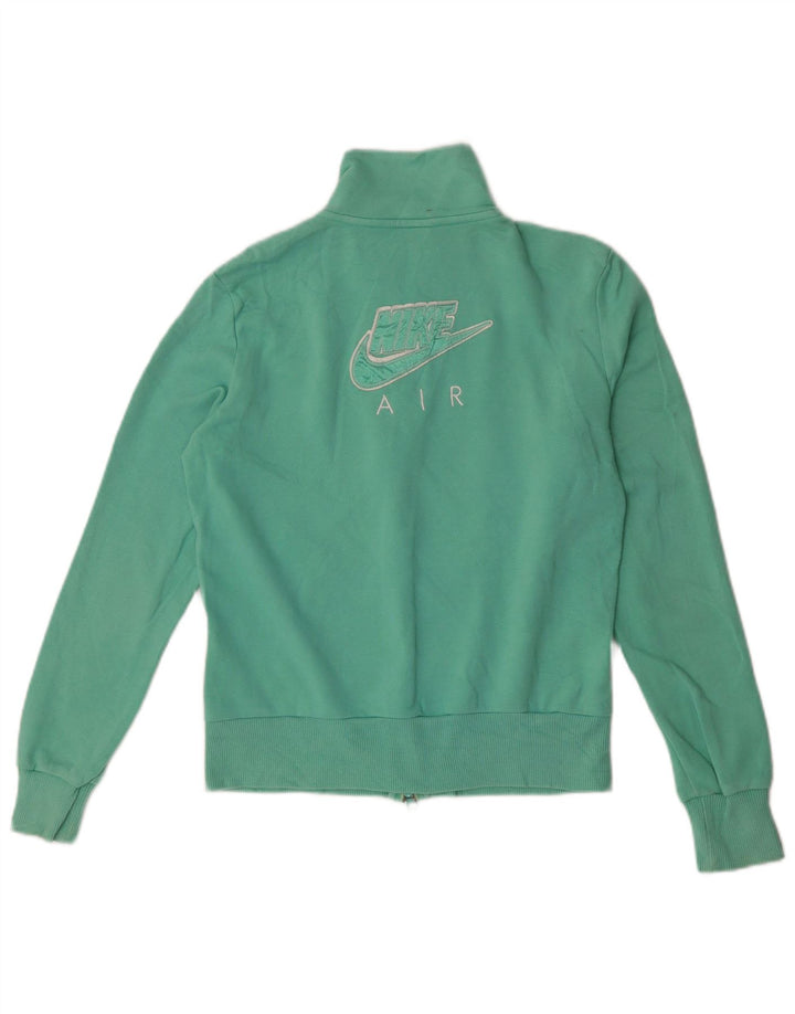 Nike grafisk træningsdragt topjakke til kvinder UK 8/10 Lille turkis bomuld