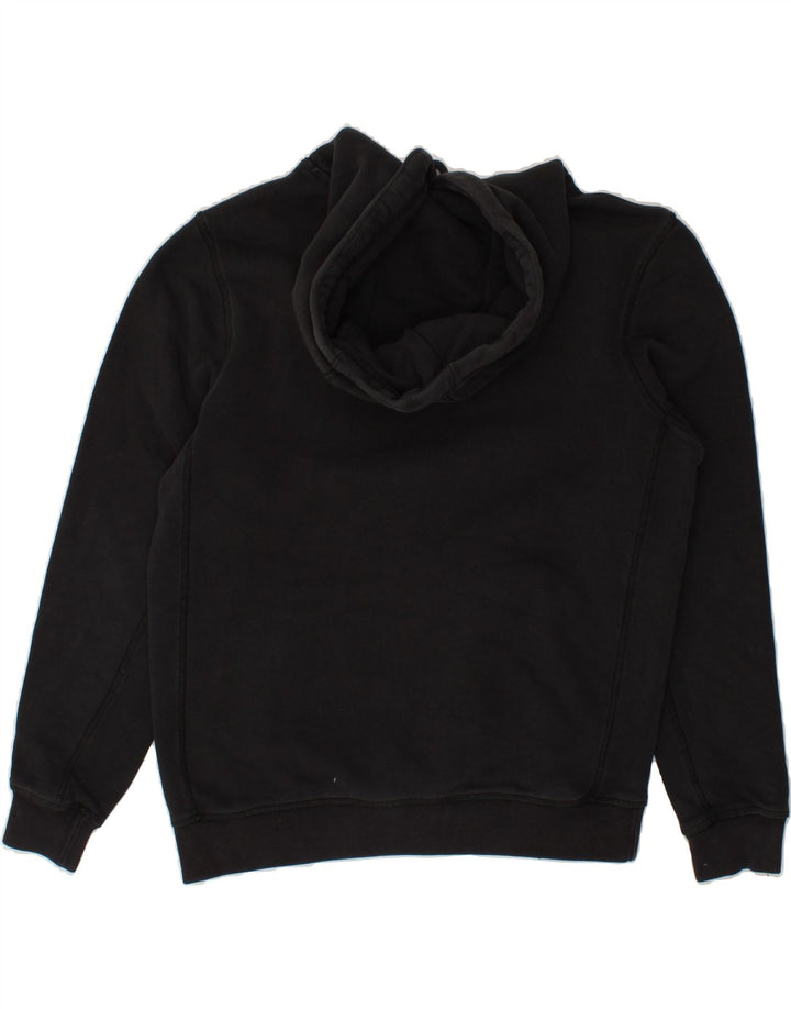 JACK WILLS Mens Graphic Hoodie Jumper Small Black Cotton Vintage Jack Wills and Second-Hand Jack Wills from Messina Hembry 