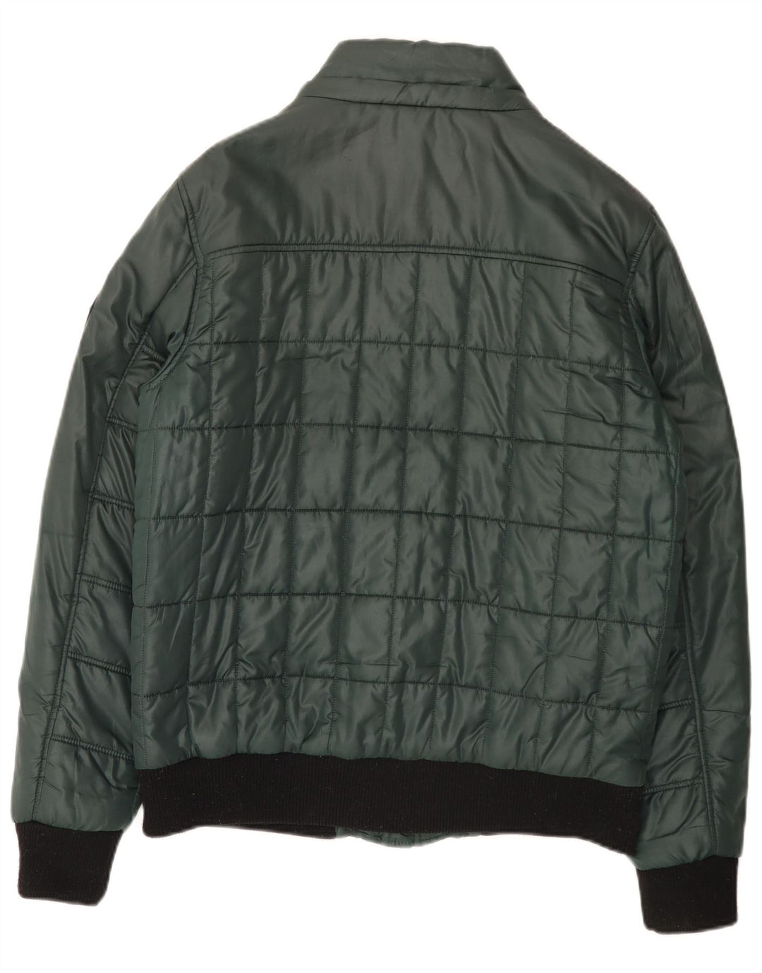 Kenvelo Polstret Herrejakke UK 40 Stor Grøn Polyester