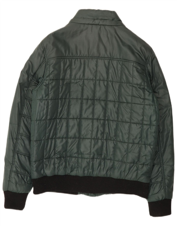 Kenvelo Polstret Herrejakke UK 40 Stor Grøn Polyester