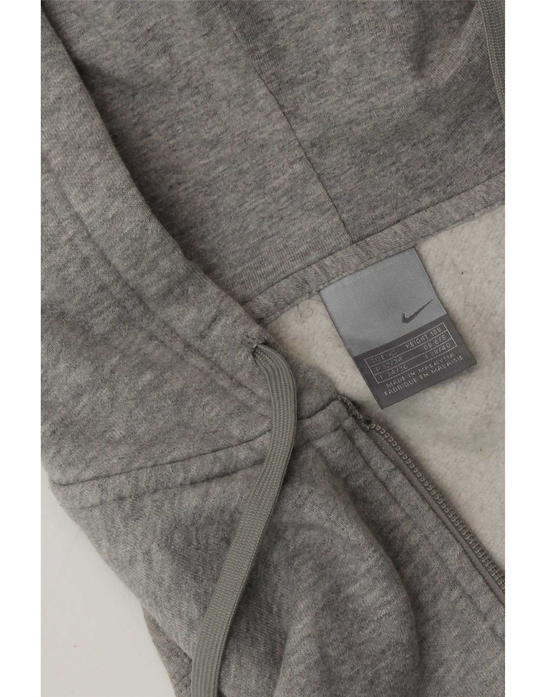 Nike oversized hættetrøje med lynlås til kvinder UK 6/8 XS Grå