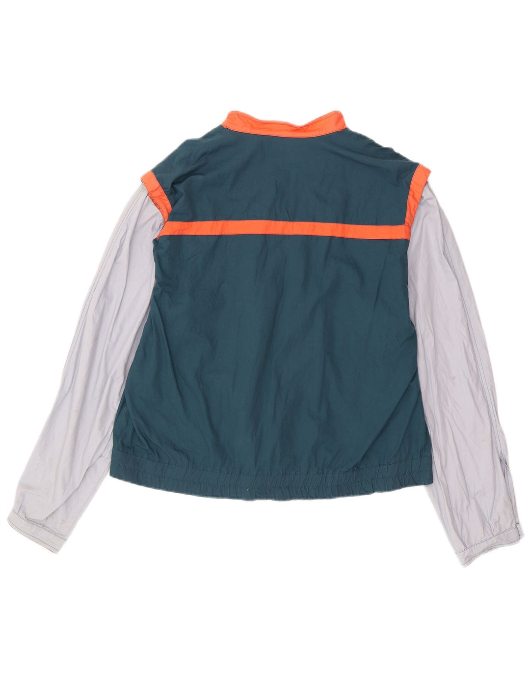 VINTAGE Womens Bomber Jacket UK 18 XL Grøn Colourblock