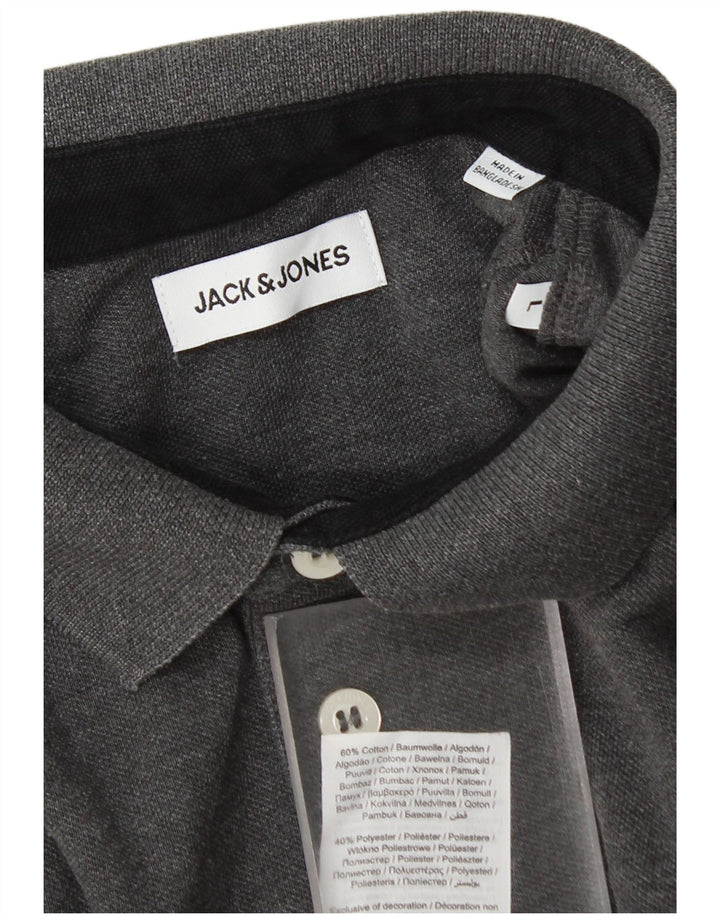 Jack & Jones herre poloskjorte stor grå bomuld