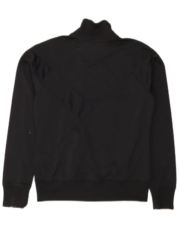 Nike træningsdragt topjakke til kvinder UK 10/12 Medium Black Pinstripe Polyester
