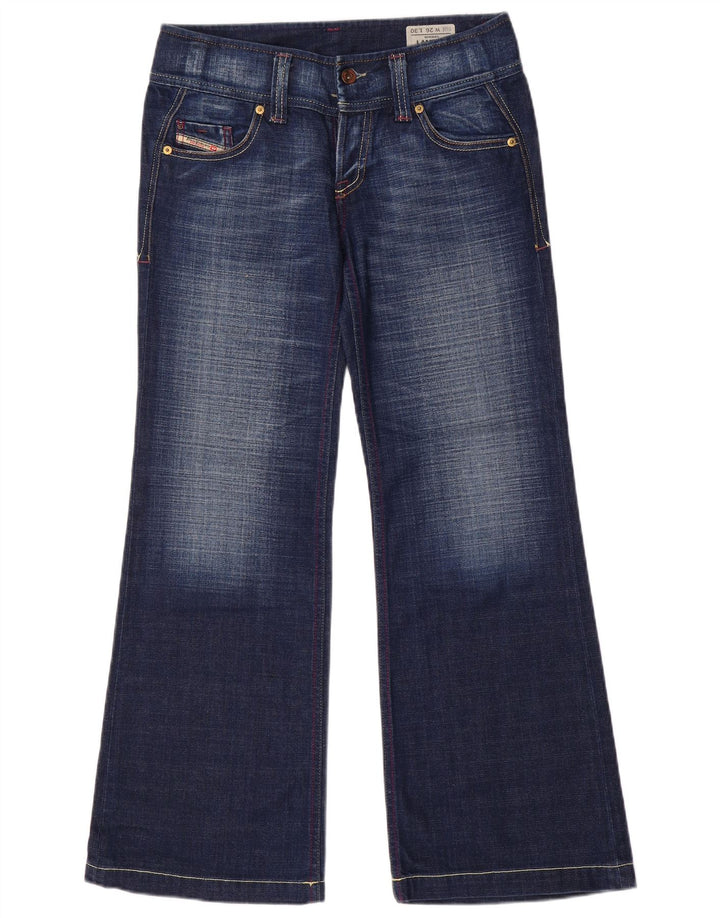 DIESEL Dame Bootcut Jeans W26 L29 Blå Bomuld