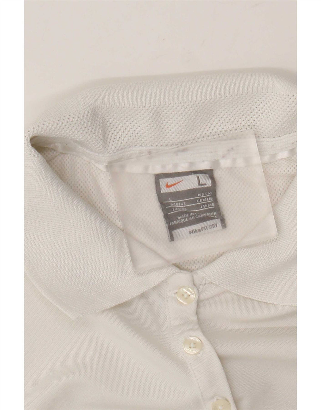 Nike Dame Polo Shirt UK 14/16 Large White