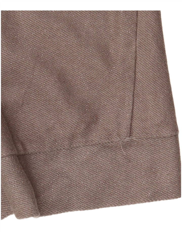 ZARA Dame Oversized Boat Neck Jumper Sweater UK 10 Small Grey