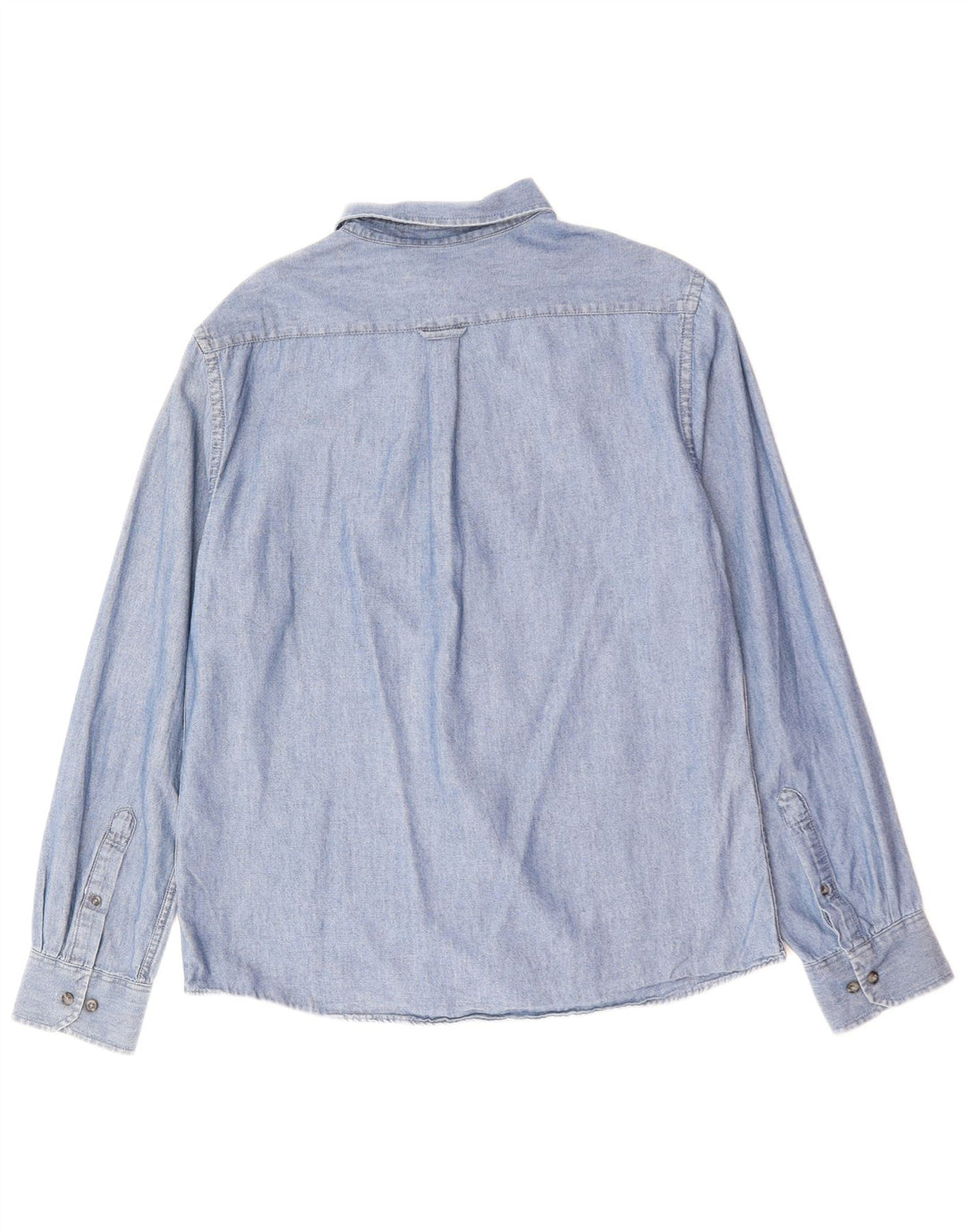 IZOD Herre Salt Vand Denim Skjorte Stor Blå Bomuld