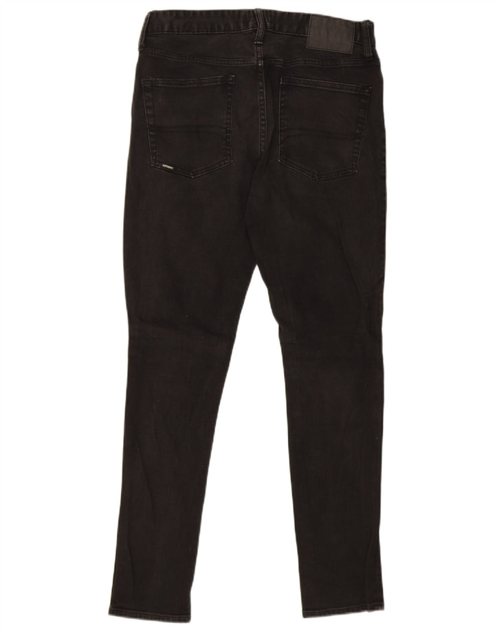 Superdry Skinny Jeans til mænd W32 L32 sort bomuld