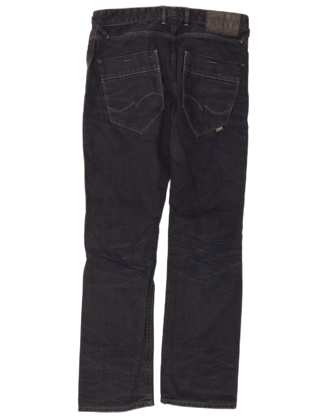 Jack & Jones Straight Jeans til mænd W32 L32 Marineblå Bomuld
