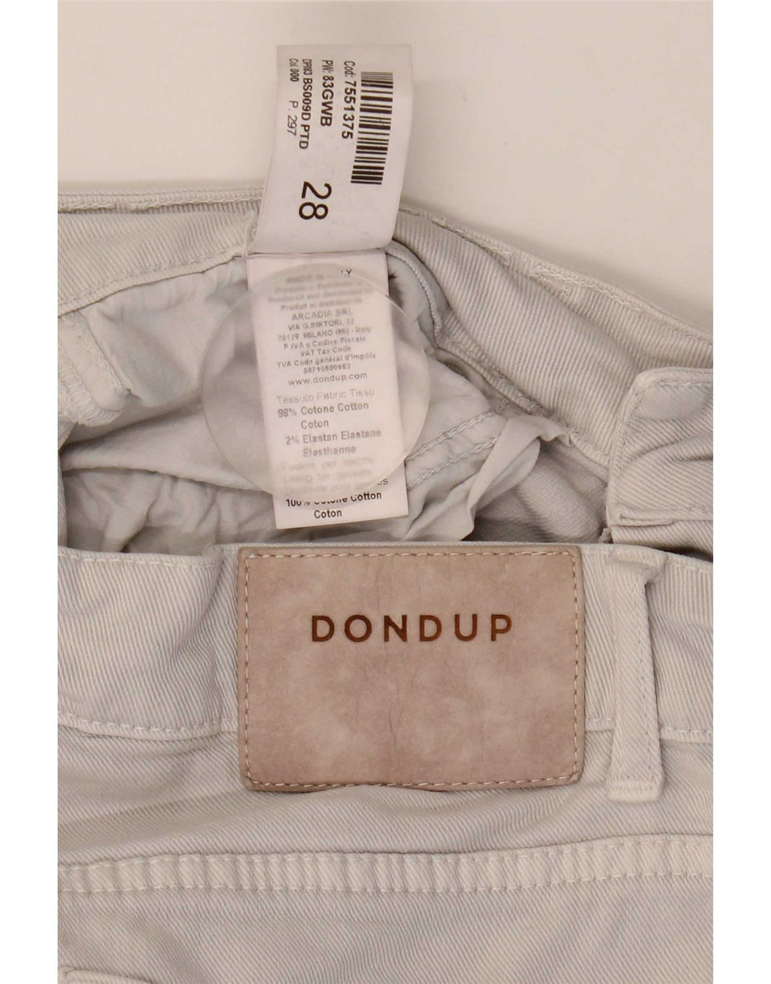 Dondup Dame Denim Shorts W28 Mellemgrå Bomuld