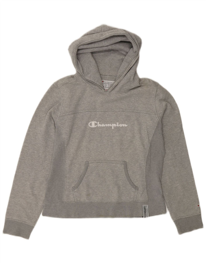 Champion Womens Heritage Classics Grafisk hættetrøje Jumper UK 14 Medium Grey