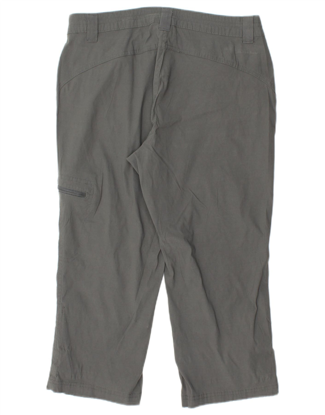 EDDIE BAUER Lige Capri-bukser til kvinder US 6 Medium W28 L20 Grå Nylon