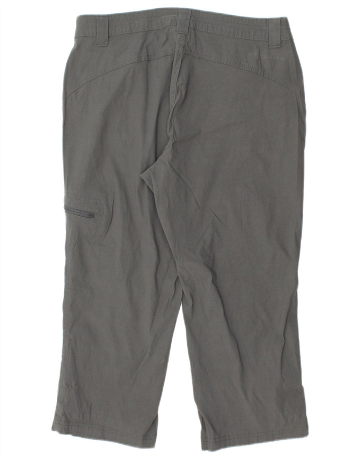 EDDIE BAUER Lige Capri-bukser til kvinder US 6 Medium W28 L20 Grå Nylon