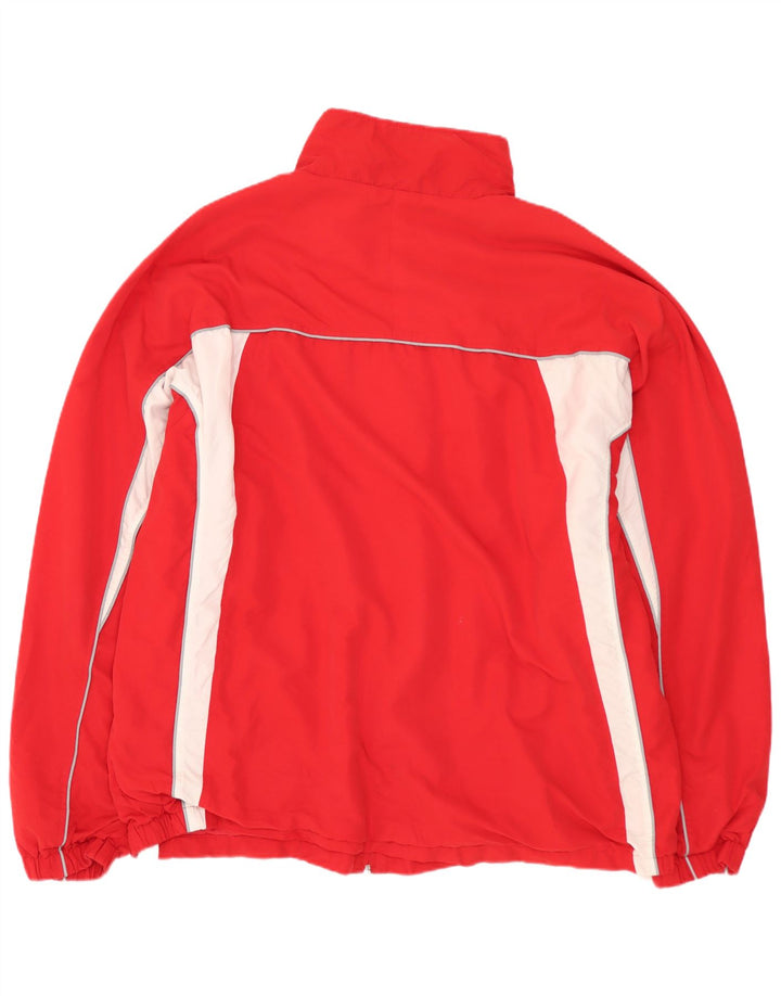 ASICS Grafisk træningsdragt topjakke til mænd 2XL Rød Colourblock Polyester