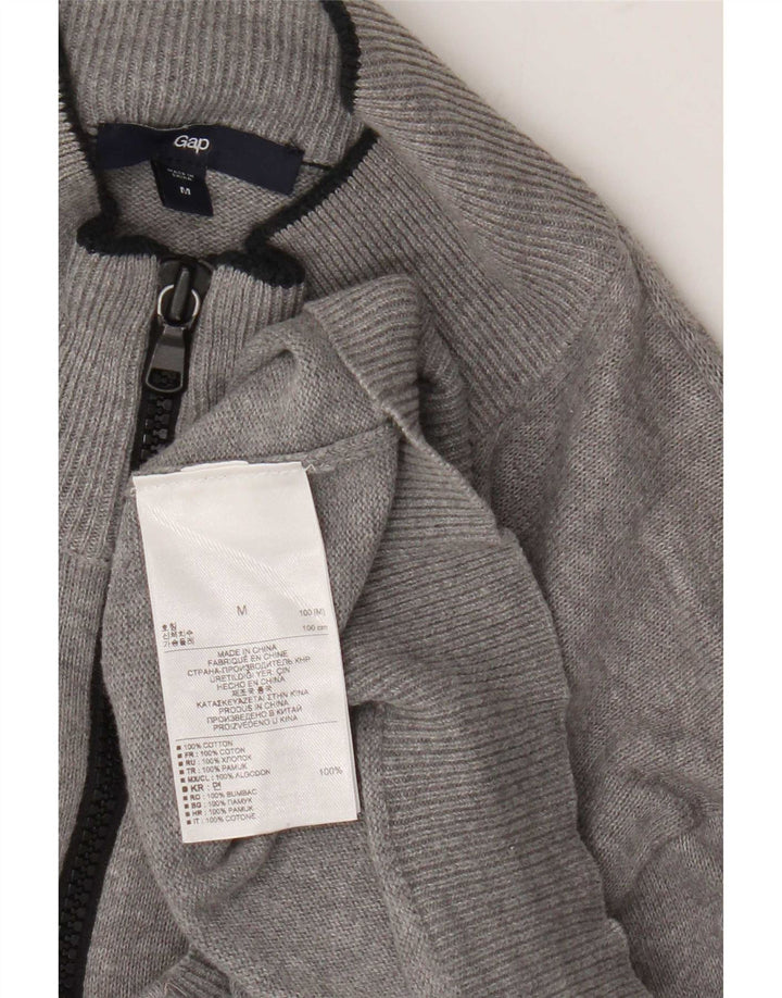 Gap herre cardigan sweater mellemgrå bomuld