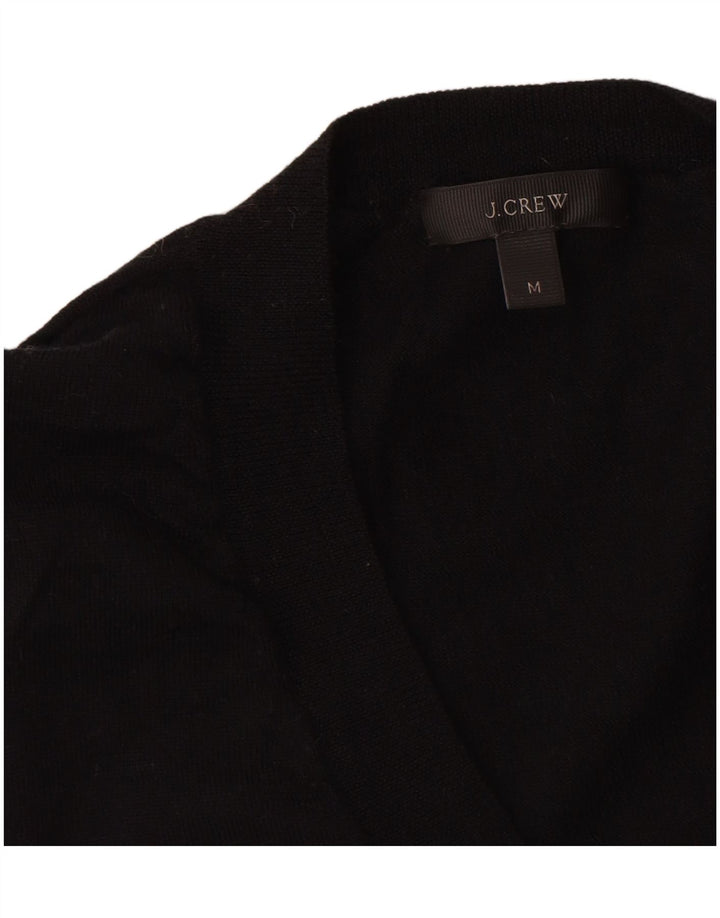 J. Crew Dame V-hals sweater UK 12 Medium Sort Merinould