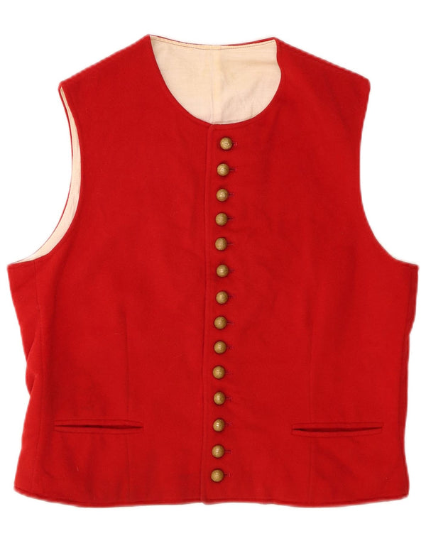 Vintage damevest UK 14 Medium Rød