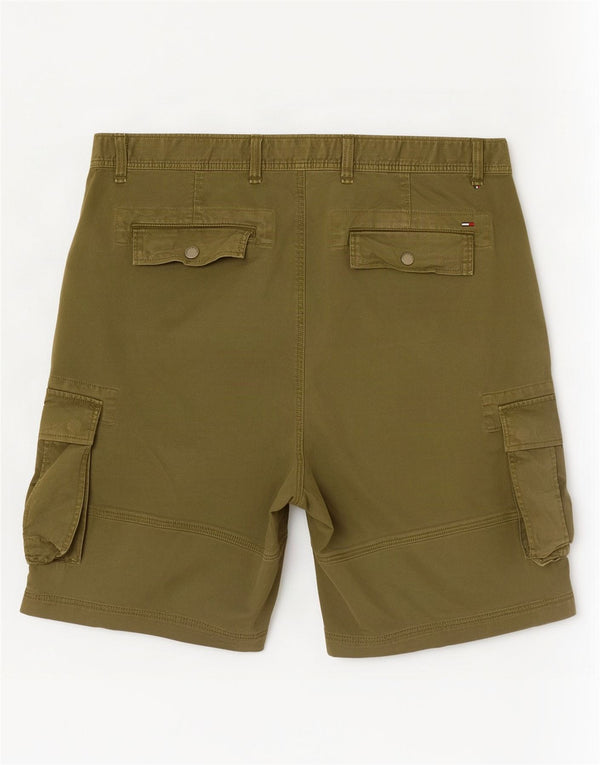 Tommy Hilfiger Mens Cargo Shorts W36 Large Khaki Cotton