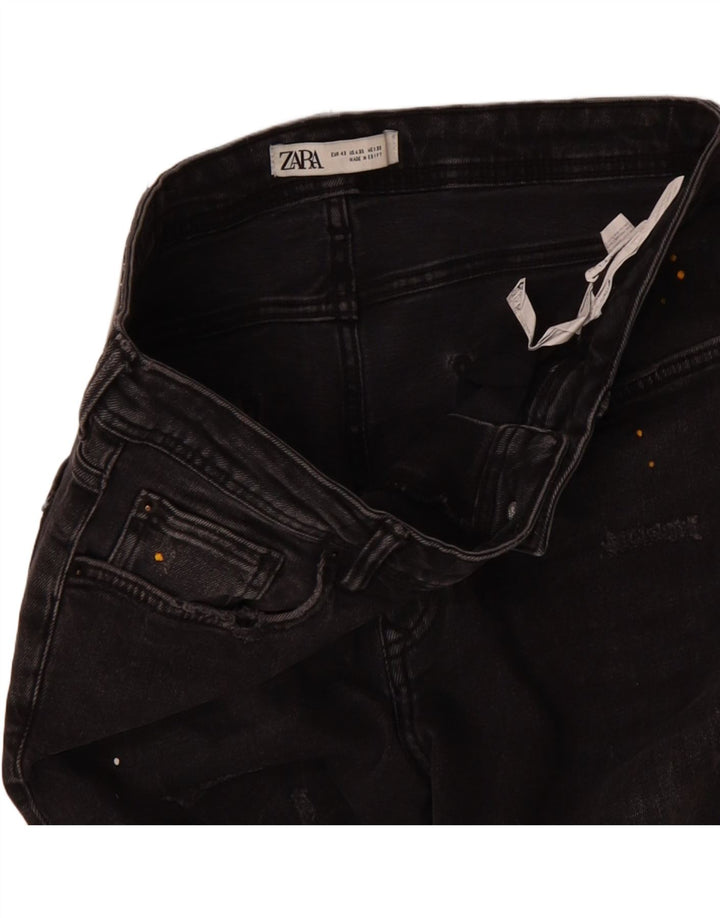 ZARA Mens Slim Jeans EU 42 Large W32 L32 Grey Spotted Cotton Vintage Zara and Second-Hand Zara from Messina Hembry 