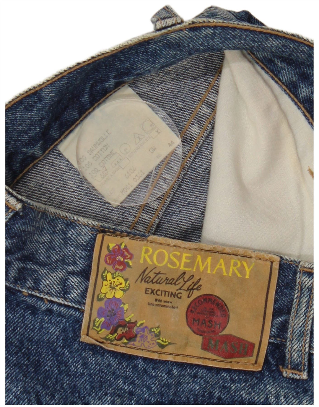 Mash Dame Rosemary Denim Nederdel IT 44 Medium W27 Blå Bomuld