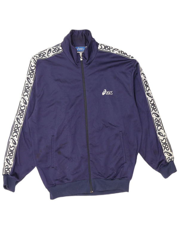 Asics Herre grafisk træningsdragt Topjakke Medium Marineblå Colourblock Sports