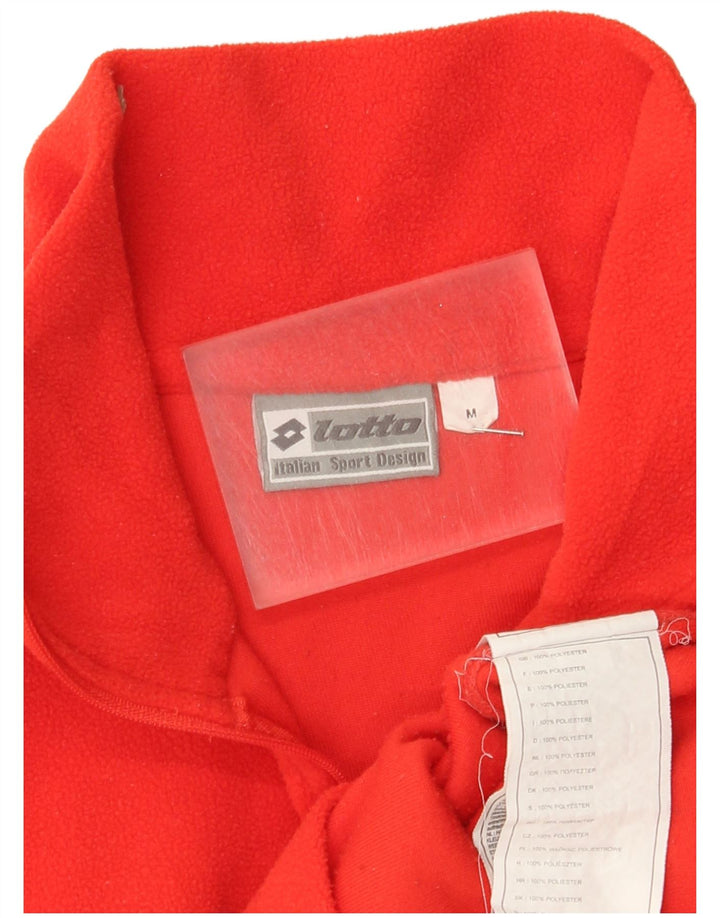 Lotto Dame Fleece Jumper med lynlås DK 12 Medium Rød Polyester