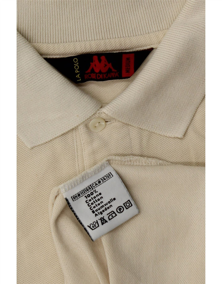 Kappa herre poloshirt Medium Off White Bomuld