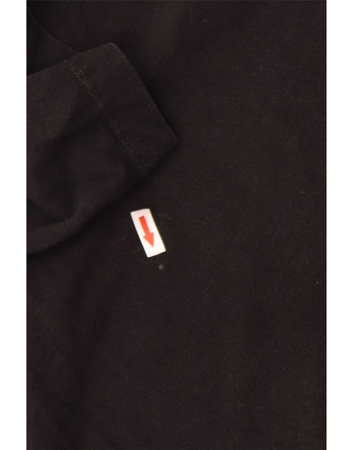 All Saints Herre Grafisk T-Shirt Top Lille Sort Bomuld
