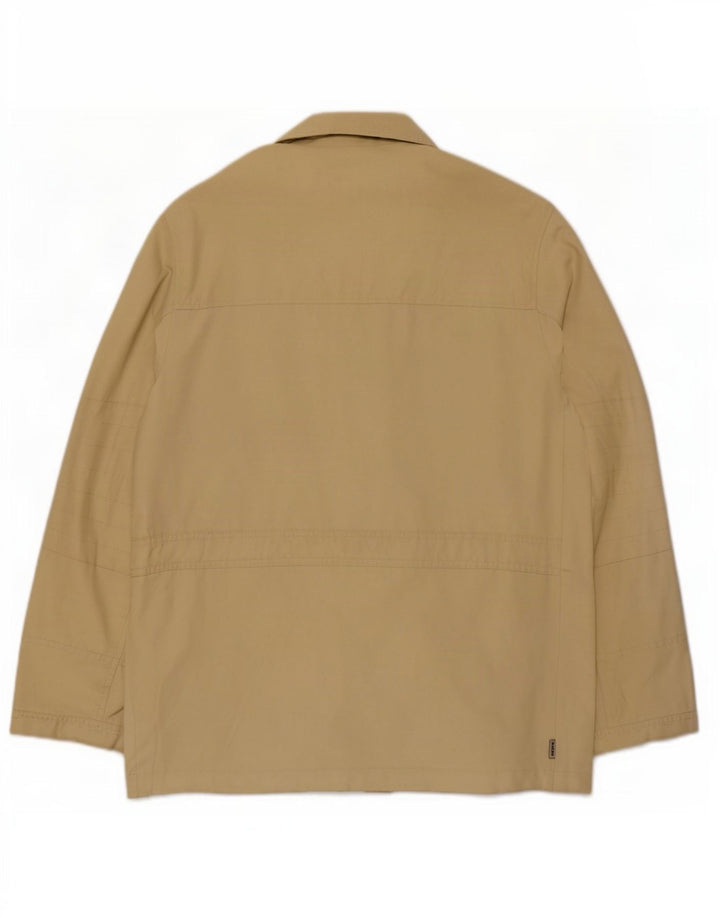 Geox Womens Respira Utility Jacket UK 42 XL Beige Bomuld