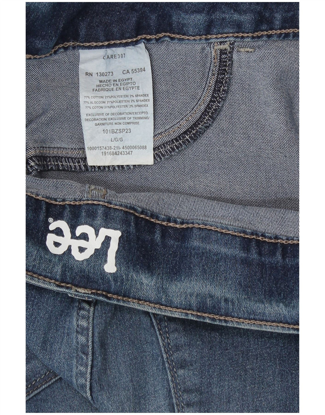 Lee Dame Legging Jeans US 10 Large W34 L28 Blå Bomuld