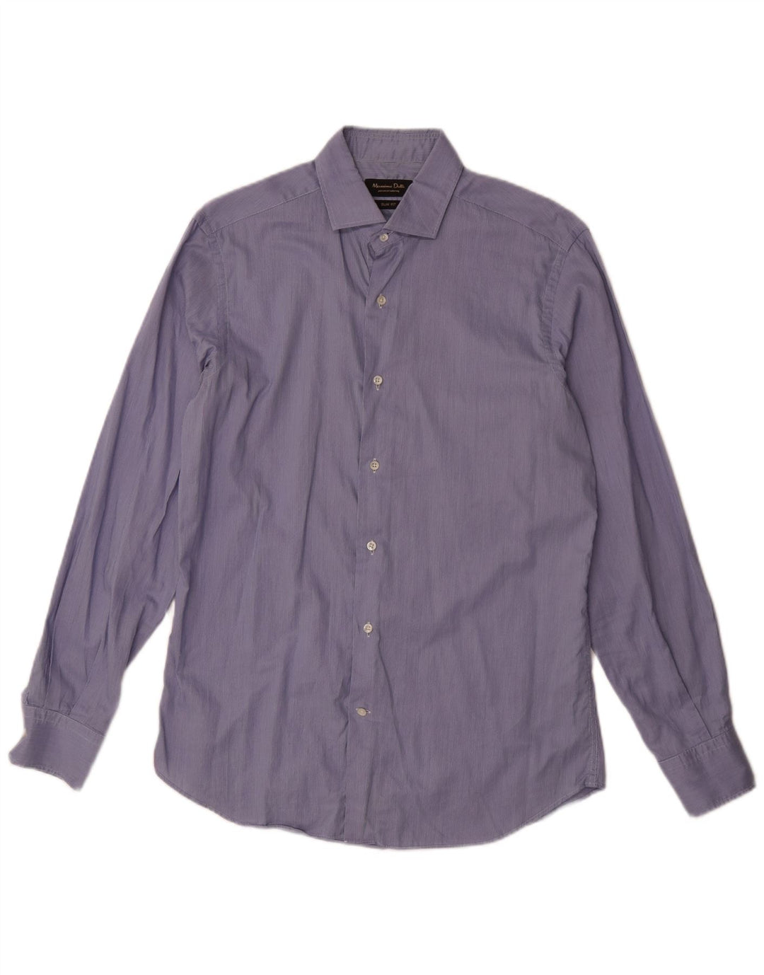 Massimo Dutti Herre Slim Fit Skjorte Str. 41 16 Stor Blå Nålestribe
