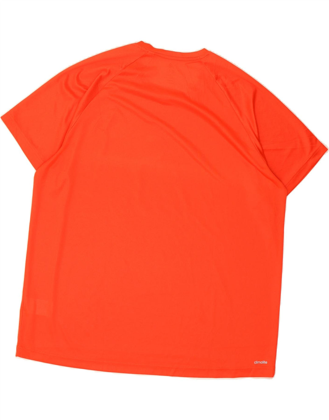 ADIDAS Mens Climalite Graphic T-Shirt Top 2XL Orange Polyester Vintage Adidas and Second-Hand Adidas from Messina Hembry 