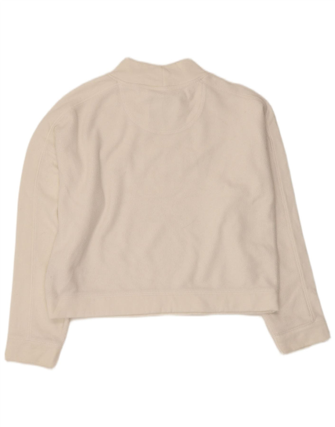 Jack Wills Womens Crop Graphic Sweatshirt Jumper UK 14 Large White