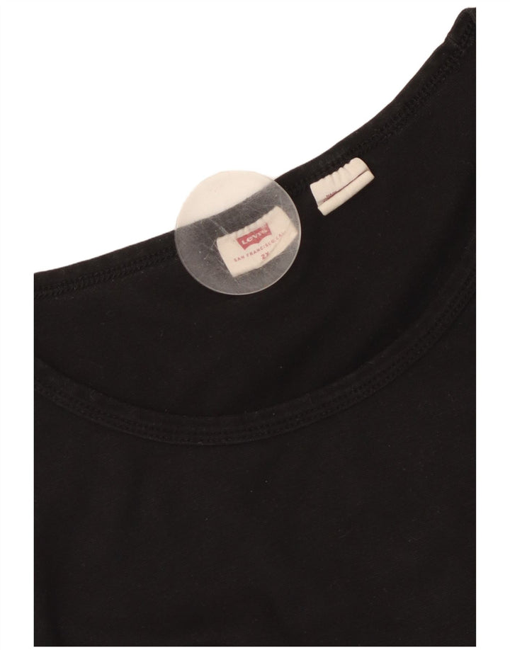 LEVI'S T-shirt top til kvinder UK 20 2XL Sort