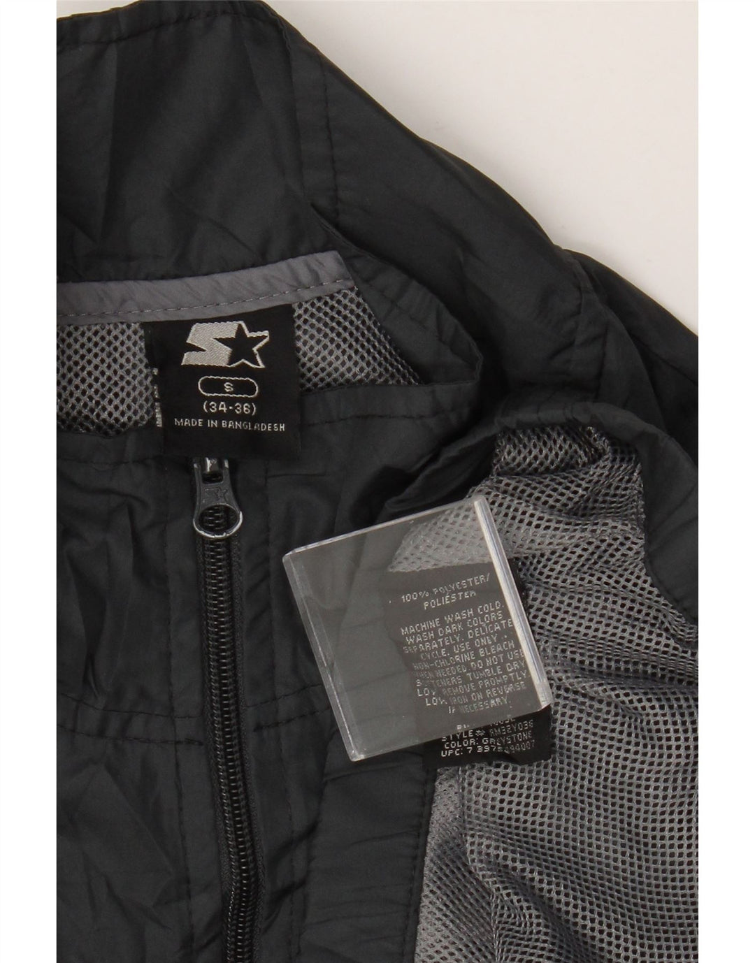 Starter Træningsdragt til mænd Topjakke UK 34/36 Small Grey Colourblock Polyester